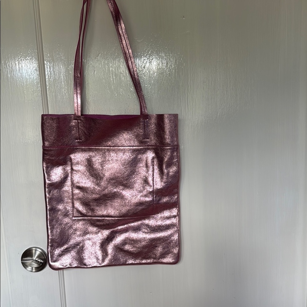 Metallic Pink Tote Bag